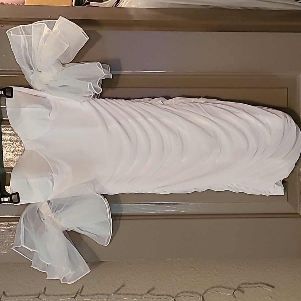 White off the shoulder dress